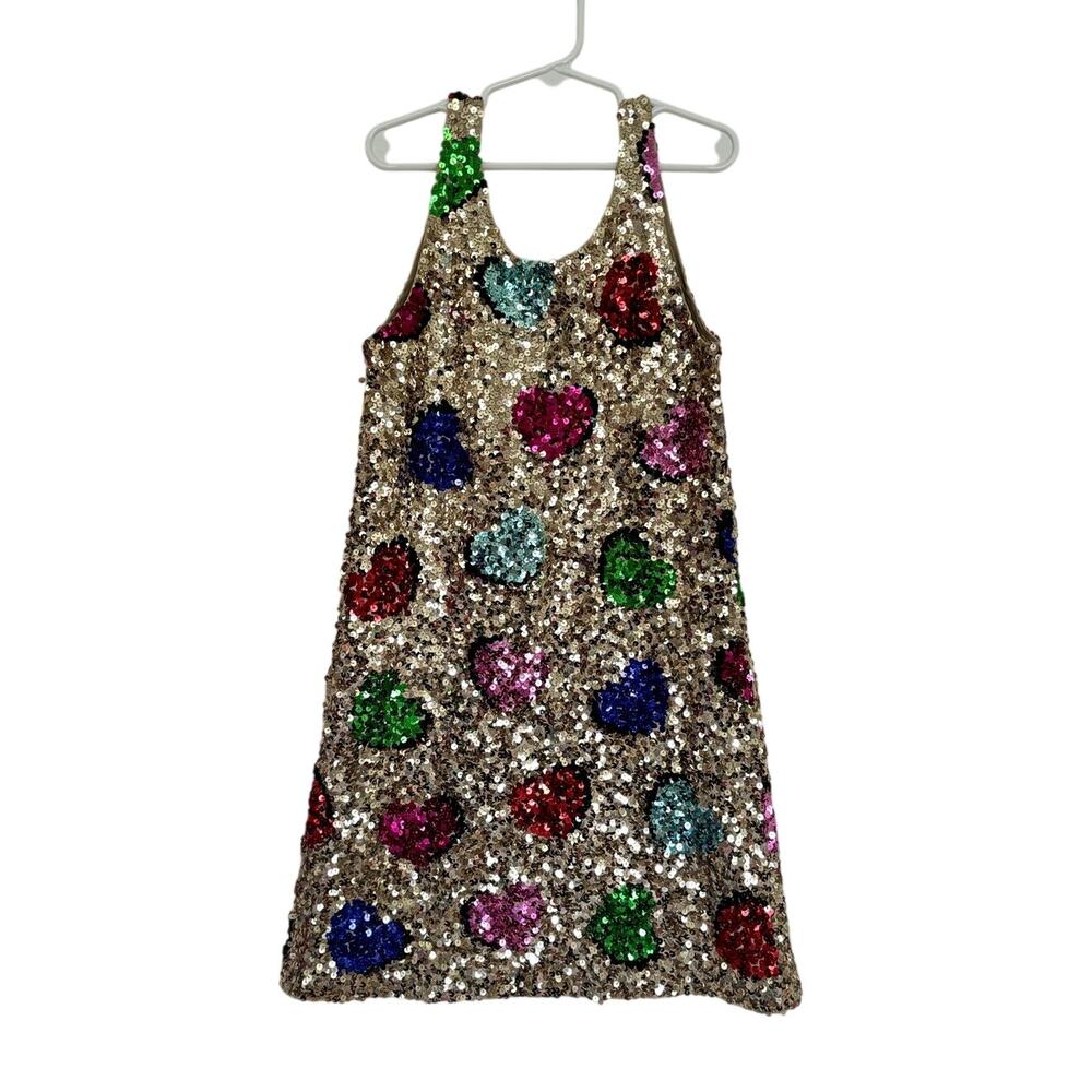 Flowers by Zoe FBZ Sequin Heart Dress - Picture 2 of 3